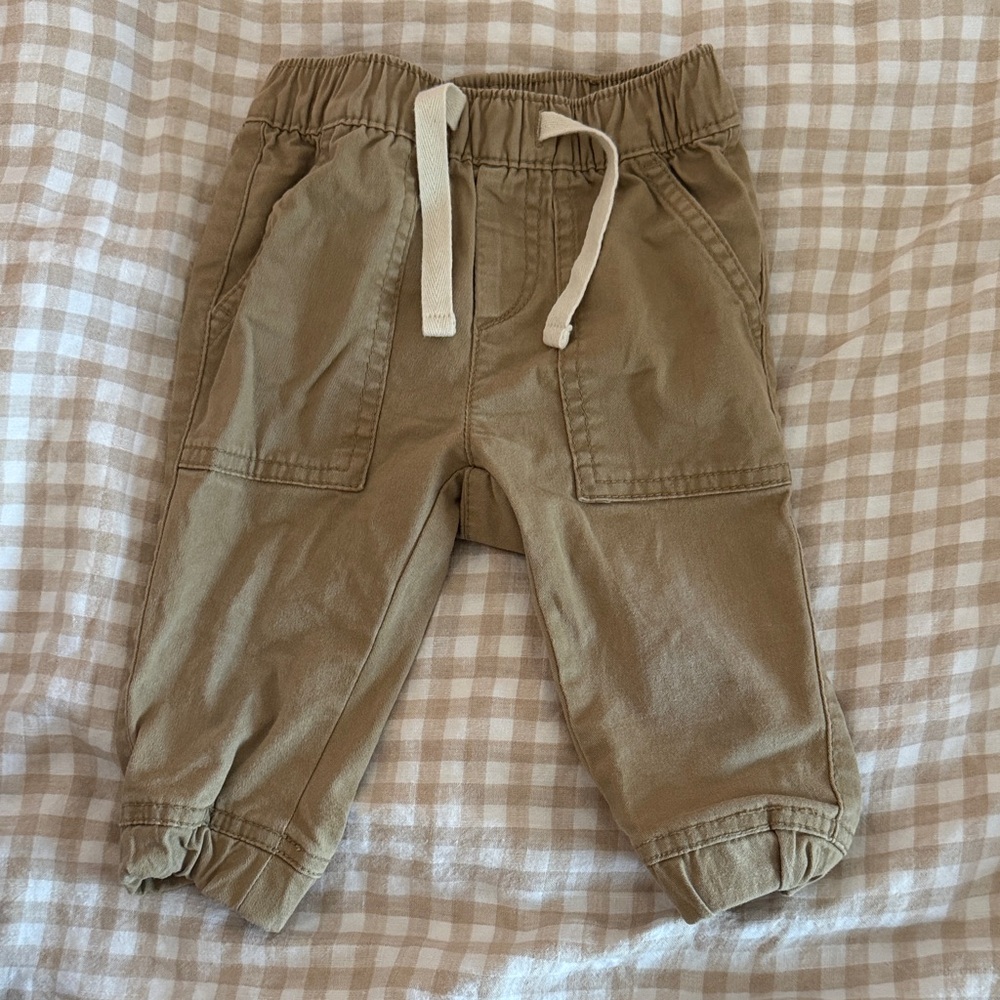 GAP Olive Drawstring Cargo Joggers